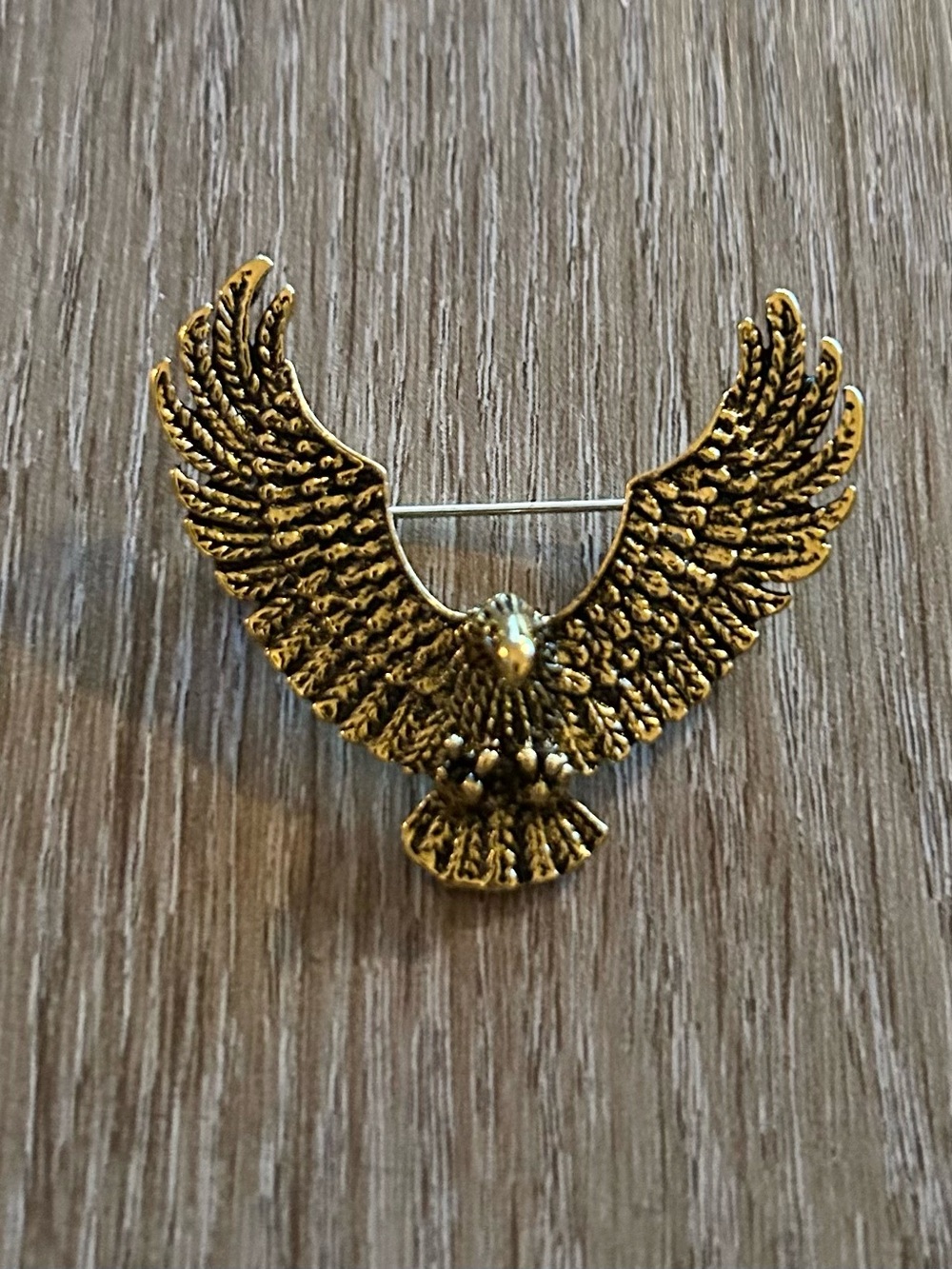 Gold Eagle Wing Brooch